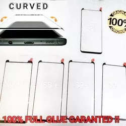 S9 PLUS Samsung CURVE FULL GLUE ORIGINAL 100 Tempered Glass Anti Gores Kaca S9Plus Android Protector Cover anti gores