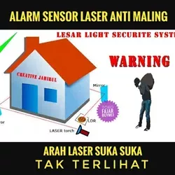 alarm sensor laser anti maling security system sistem alarm rumah anti maling