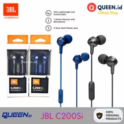 JBL C200SI By Harman Kardon - Headset Earphone JBL C200 SI ORIGINAL True Stereo Bass - Like C100Si - C150Si