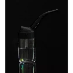 Pipa Rokok Portable Hookah Water Tobacco Smoking Pipe Bong Double Filter - YJ-101 - Black