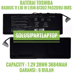 Baterai batre battery TOSHIBA Radius 11 L15W-B1302 Satellite L15W-B1302 PA5209 PA5209U