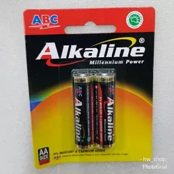 Baterai ABC Alkaline AA Original . Baterai ABC A2 Alkaline . Baterai