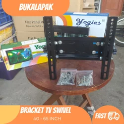 TV BRACKET SWIVEL - BRACKET BRAKET DINDING LED LCD TV UNTUK 14 17 19 20 21 24 32 37 39 40 42 INCH