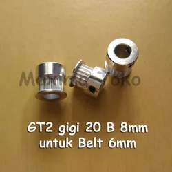 Timing Pulley 2GT 20 Teeth Bore 8mm GT2 20T