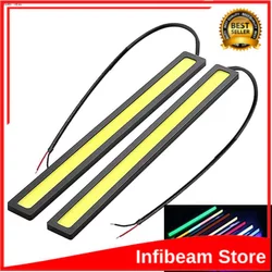 RAZEND Lampu LED Strip Mobil Light Waterproof 12V COB 17cm 1PCS JJ2869 ATAU Lampu LED Modul Strip 12 Volt Lampu DRL LED Plasma COB import 17 CM Strip