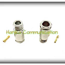 Konektor N Female to RG-8 Kabel Koaxial RG8 Coaxial Cable ke Connector