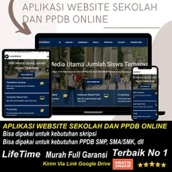 APLIKASI WEBSITE SEKOLAH DAN PPDB ONLINE