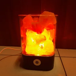 Lampu Tidur LED Crystal Salt Lamp of Himalaya Lava Lamp