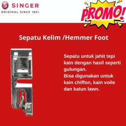 Sepatu kelim Asli SINGER - Hammer foot TERLAAIS