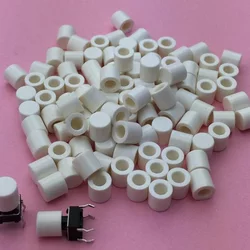 White Plastic Cap Hat G63 for 6x6 mm Tactile Push Button Switch