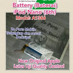 Baterai Battery iPod Nano Generasi ke-6 A1366 New Original Apple