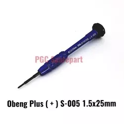 Obeng Bunga Plus Magnetik Single Merk Onglai S-005 Bentuk Plus 1.5x25mm untuk servisan HP