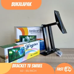 TV BRACKET SWIVEL 40 INCH - WALL BRACKET BRAKET DINDING LED LCD TV UNTUK 14 17 19 20 21 24 32 37 39 40 42 INCH - BRACKET UNIVERSAL