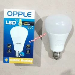 Opple Lampu LED 12 watt 12w Warm White Kuning E27 Hemat Listrik