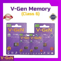 MICRO SD VGEN CLASS 6 2GB 4GB 8GB 16GB 32 GB MEMORY VGEN ORIGINAL - 8 gb