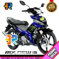 Stiker Decal Motor Jupiter MX New 135 Desain Monster Energy Sticker Decal Full Body