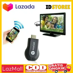 ORIGINAL!! AnyCast Chromecast HDMI Dongle Wifi Receiver Any Cast - Cromecast Support Projector with HDMI output interface - sambungan hp Online streaming Youtube Netflix Hulu Plus - HDMI Proyektor untuk android dan IOS - Projector via WiFi HDMI Dongle