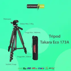 Tripod Takara Eco 173A Pouch For Kamera DSLR Camera Mirrorless HP Nikon Sony Fujifilm Canon