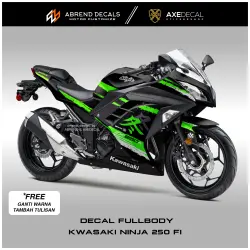 DECAL FULLBODY NINJA 250 FI DESAIN CUSTOM / STIKER MOTOR KAWASAKI NINJA FI