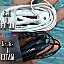 OPPO / VIVO ( BELI 1 PUTIH - GRATIS 1 HITAM) Headset Full BASS Original COPOTAN. BISA UNTUK TELPON DAN GAME. Headset/Handsfree/In Ear/Headphone