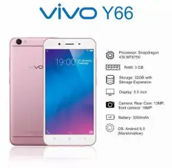 Vivo Y66 Ram 4/64GB Ultra HD Photos Gold Fullset Bisa COD