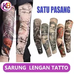 KEEP BLESSING / Sarung Tangan Lengan Tatto Sleeve / Tattoo Sleeve Sarung Tangan Lengan Tato / Manset Tattoo Arm Sleeve Manset Tato / 1 Pasang / Motif Random